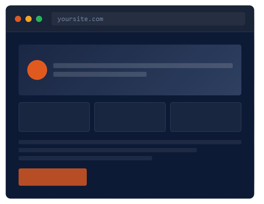 website mockup